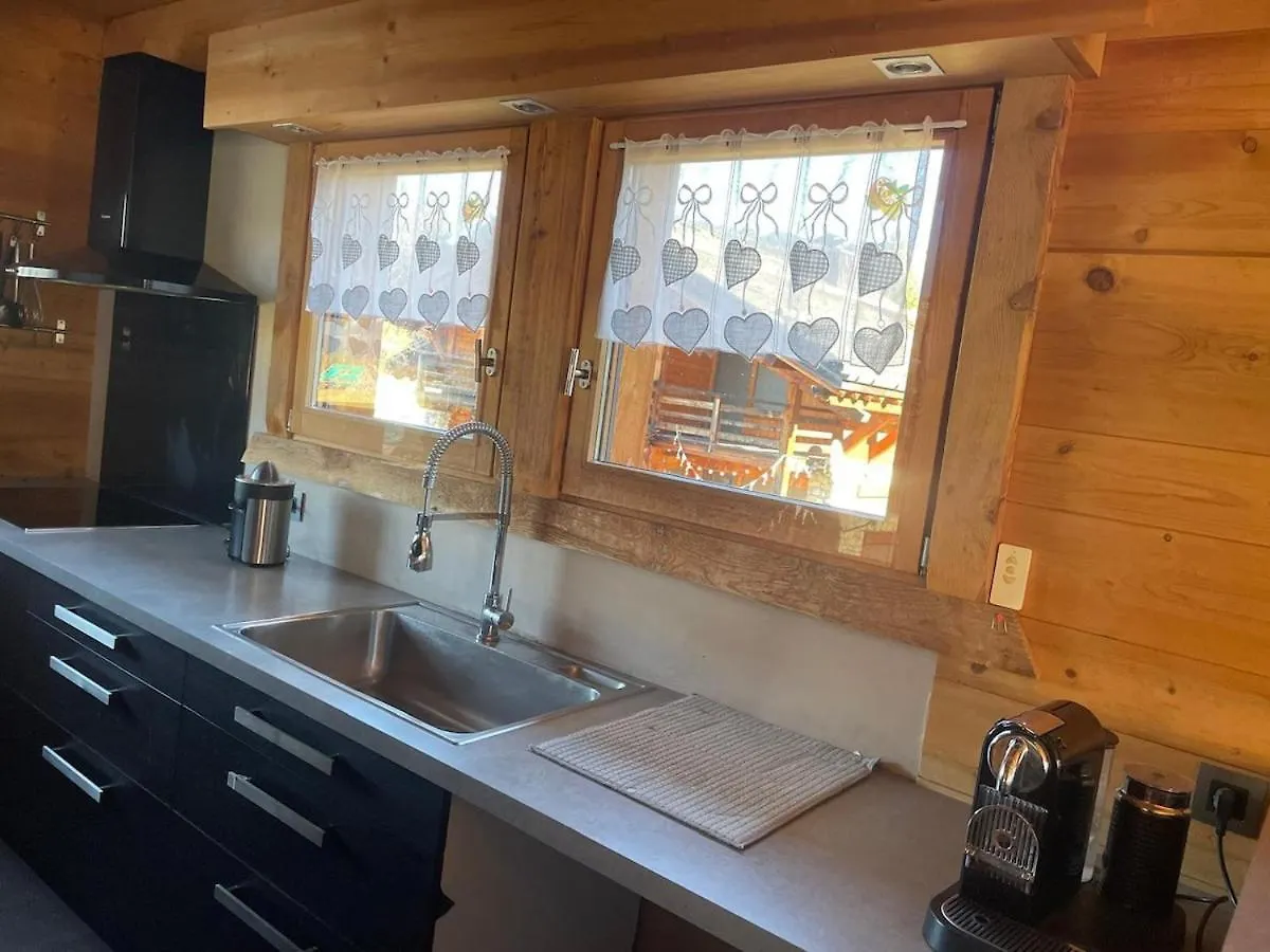 בית נופש מגב Chalet Au Pied Des Pistes